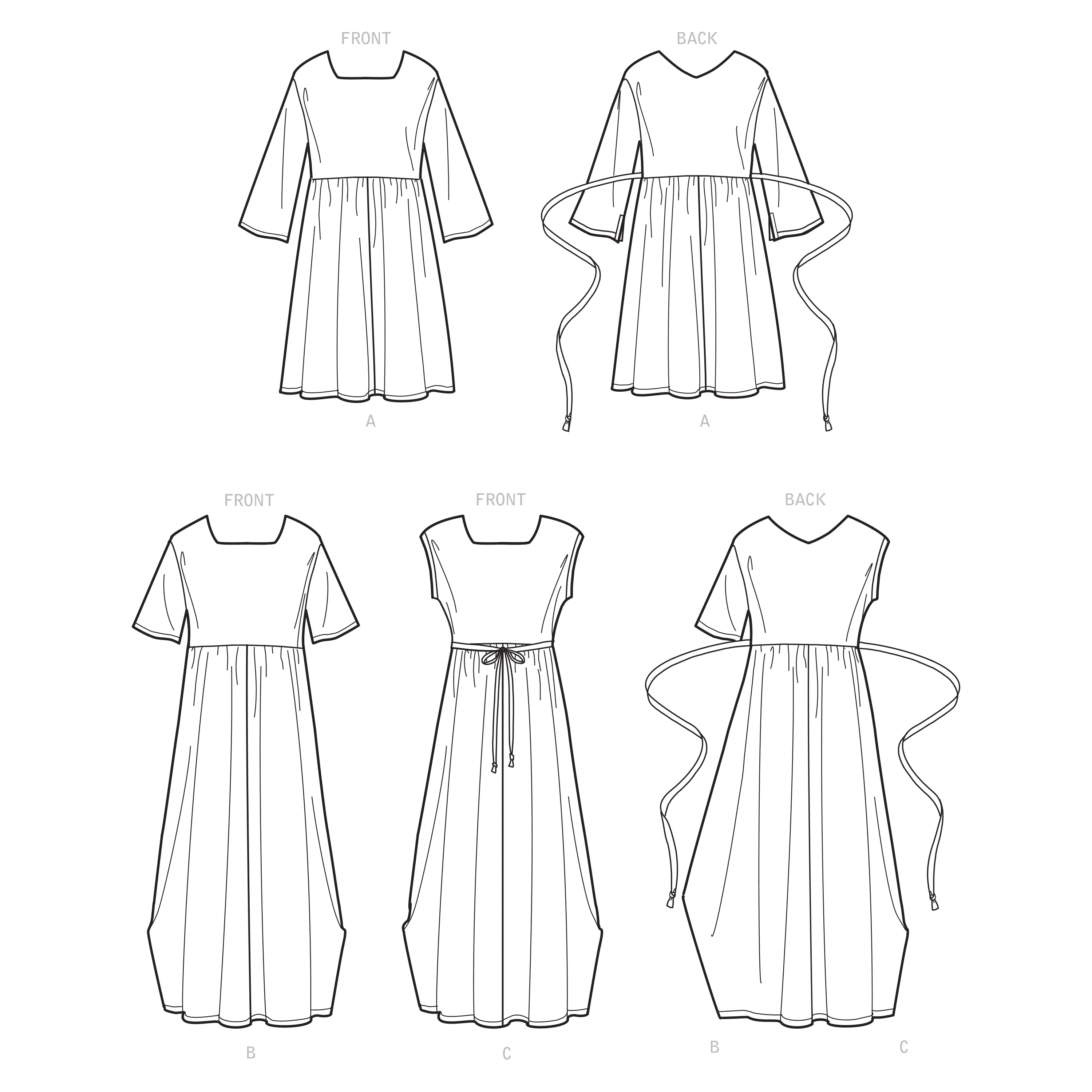 Simplicity Sewing Pattern 9140 Relaxed Pullover Dress