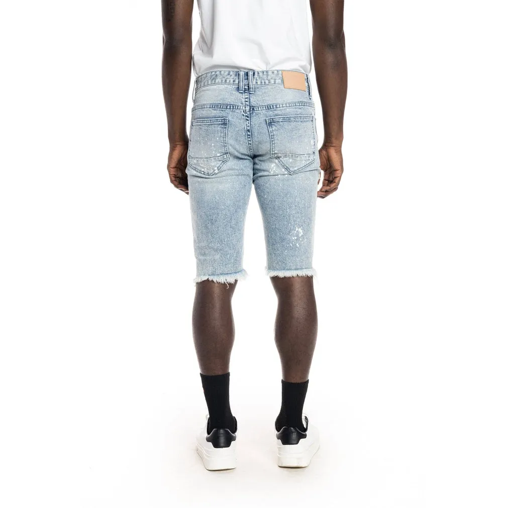 Slim Ripoff Semi Basic Jean Shorts - Mizu Blue