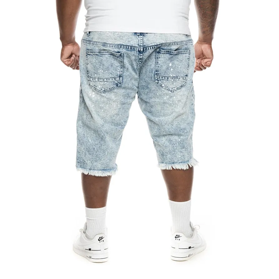 Slim Ripoff Semi Basic Jean Shorts - Mizu Blue
