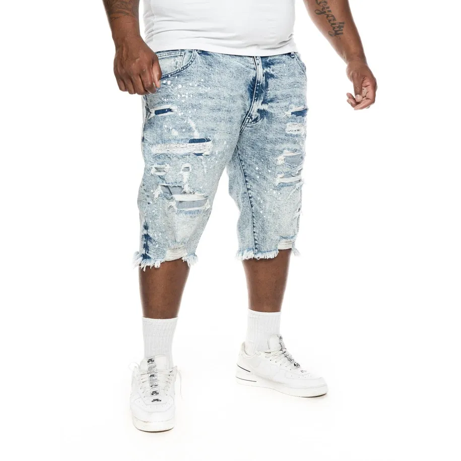 Slim Ripoff Semi Basic Jean Shorts - Mizu Blue