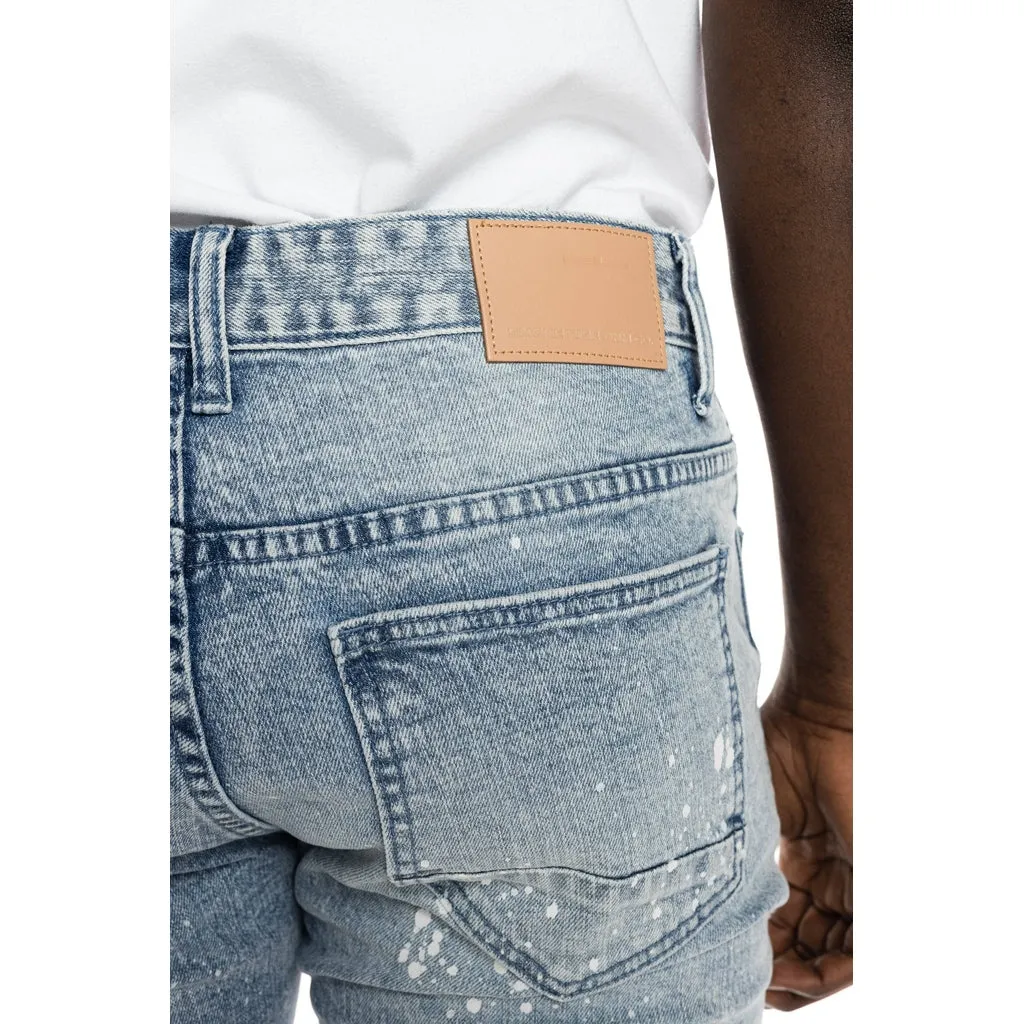 Slim Ripoff Semi Basic Jean Shorts - Mizu Blue