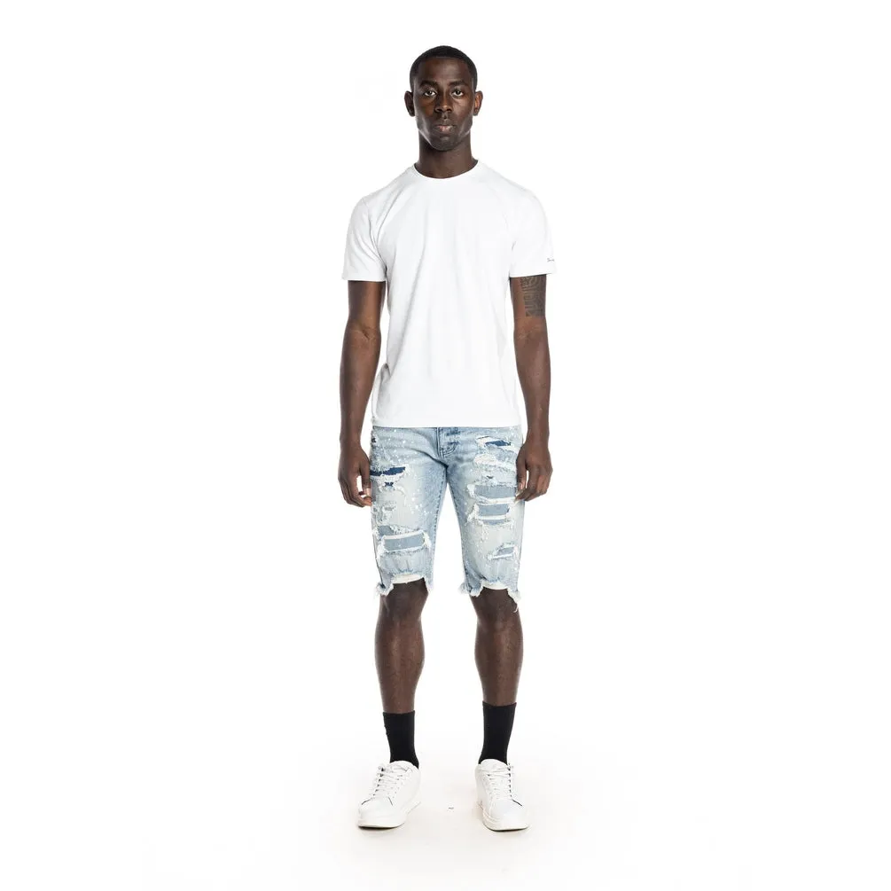 Slim Ripoff Semi Basic Jean Shorts - Mizu Blue