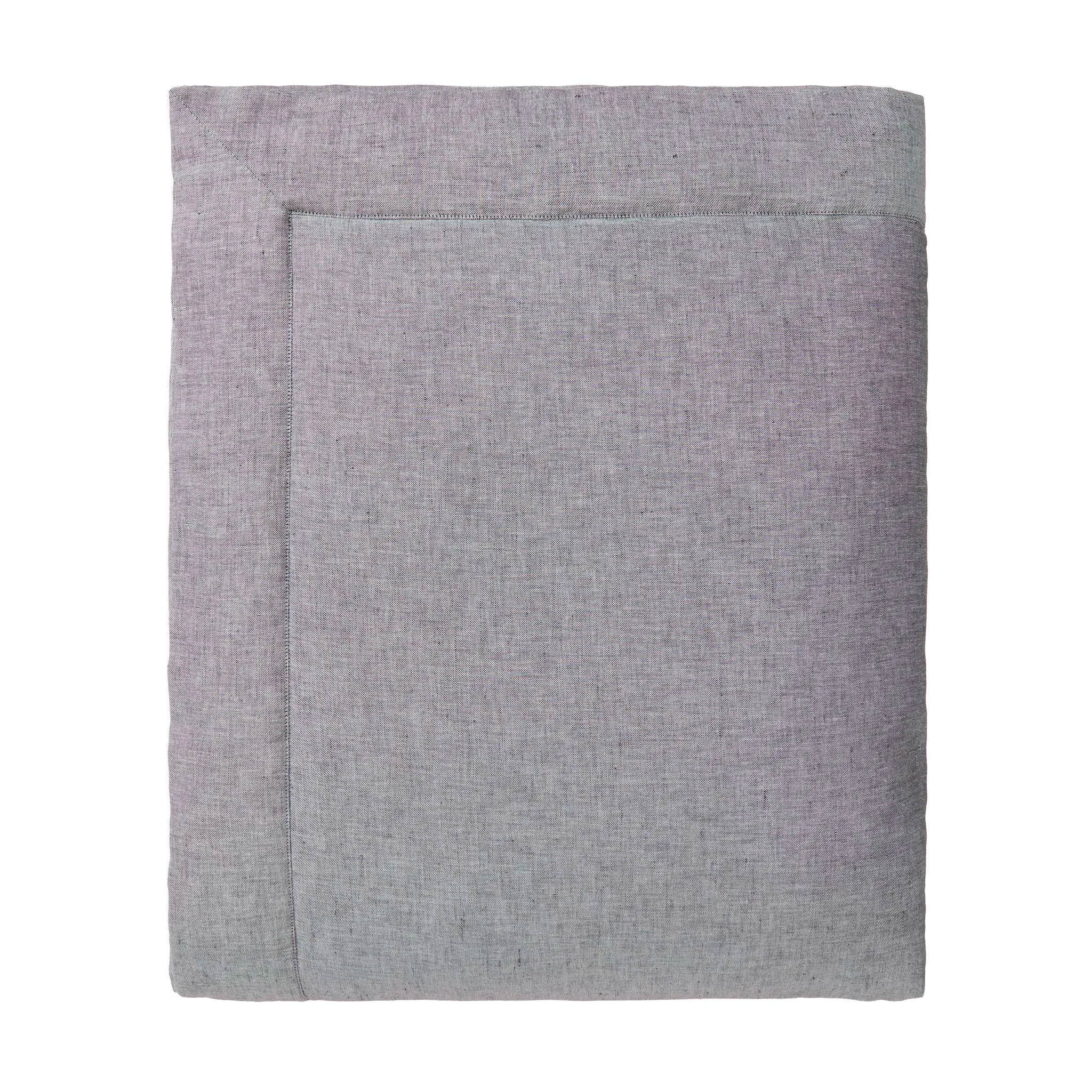 Solosa Linen-Cotton Bedspread [Charcoal]