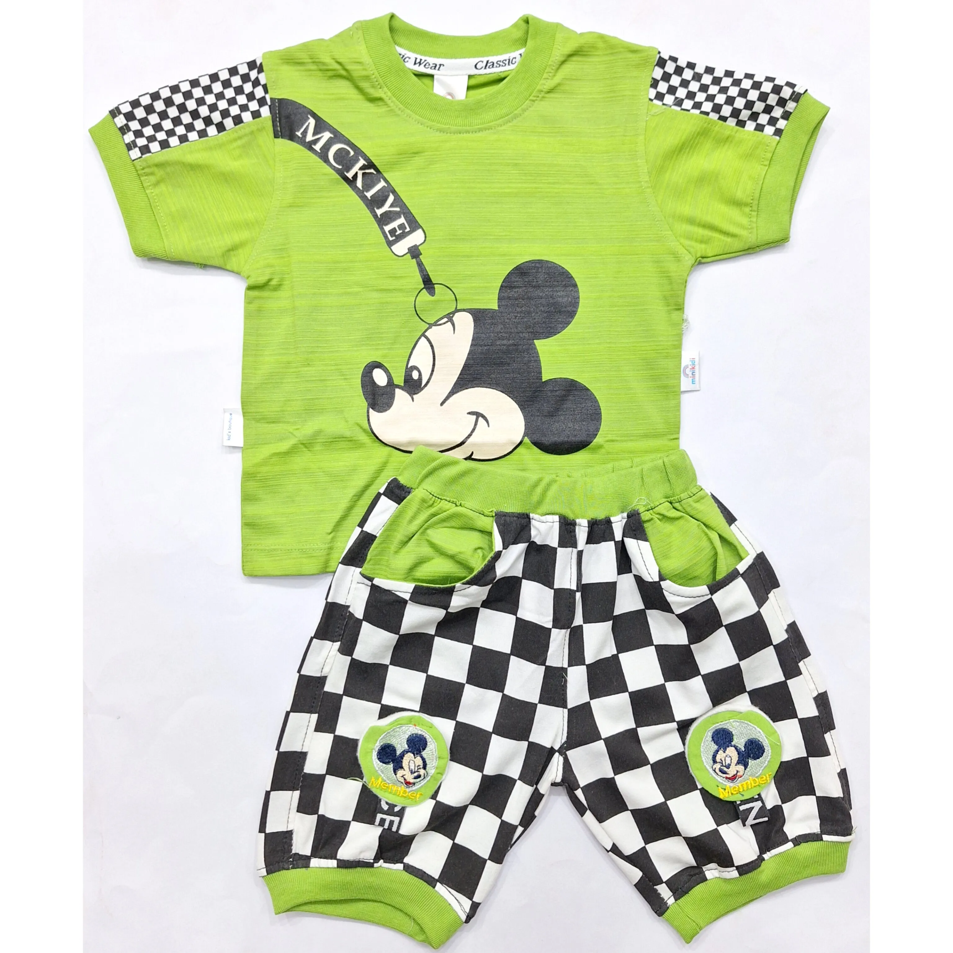 T-Shirt & Short - Mickey - Green