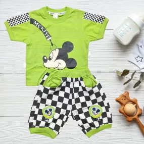 T-Shirt & Short - Mickey - Green