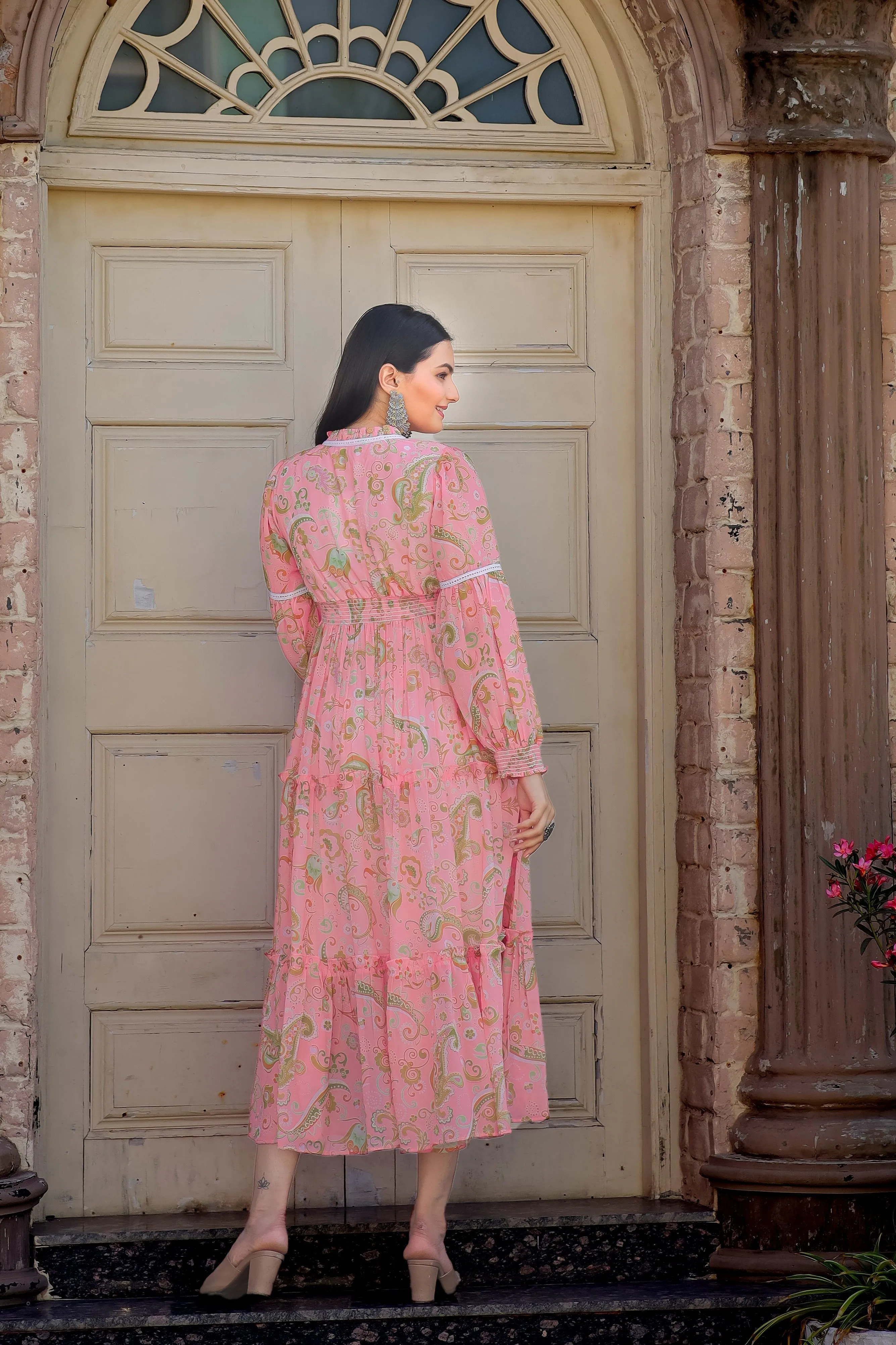 Thulian Light Pink  Maxi Dress
