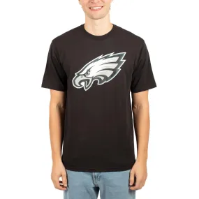 Ultra Game NFL Official Adults Super Soft Supreme Logo T-Shirt - Unisex, Philadelphia Eagles, Black|Philadelphia Eagles