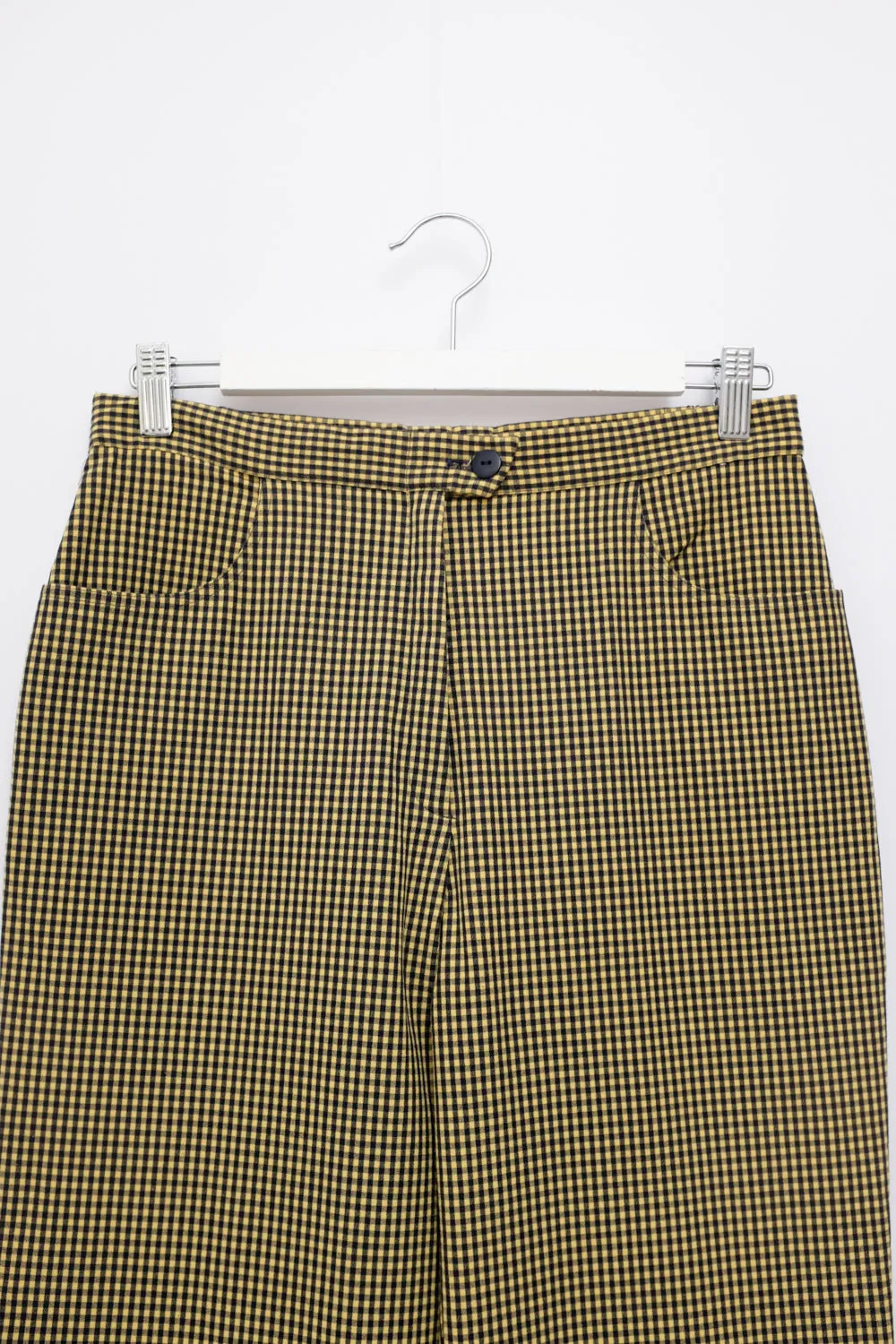 VICHY YELLOW BLACK PANTS
