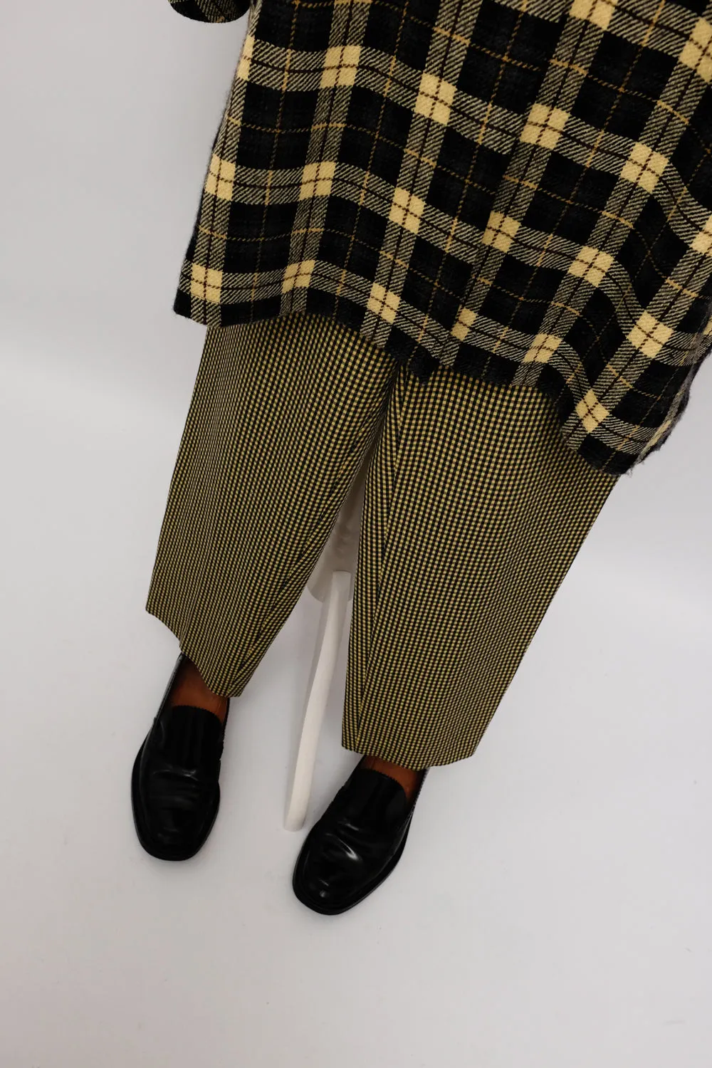VICHY YELLOW BLACK PANTS