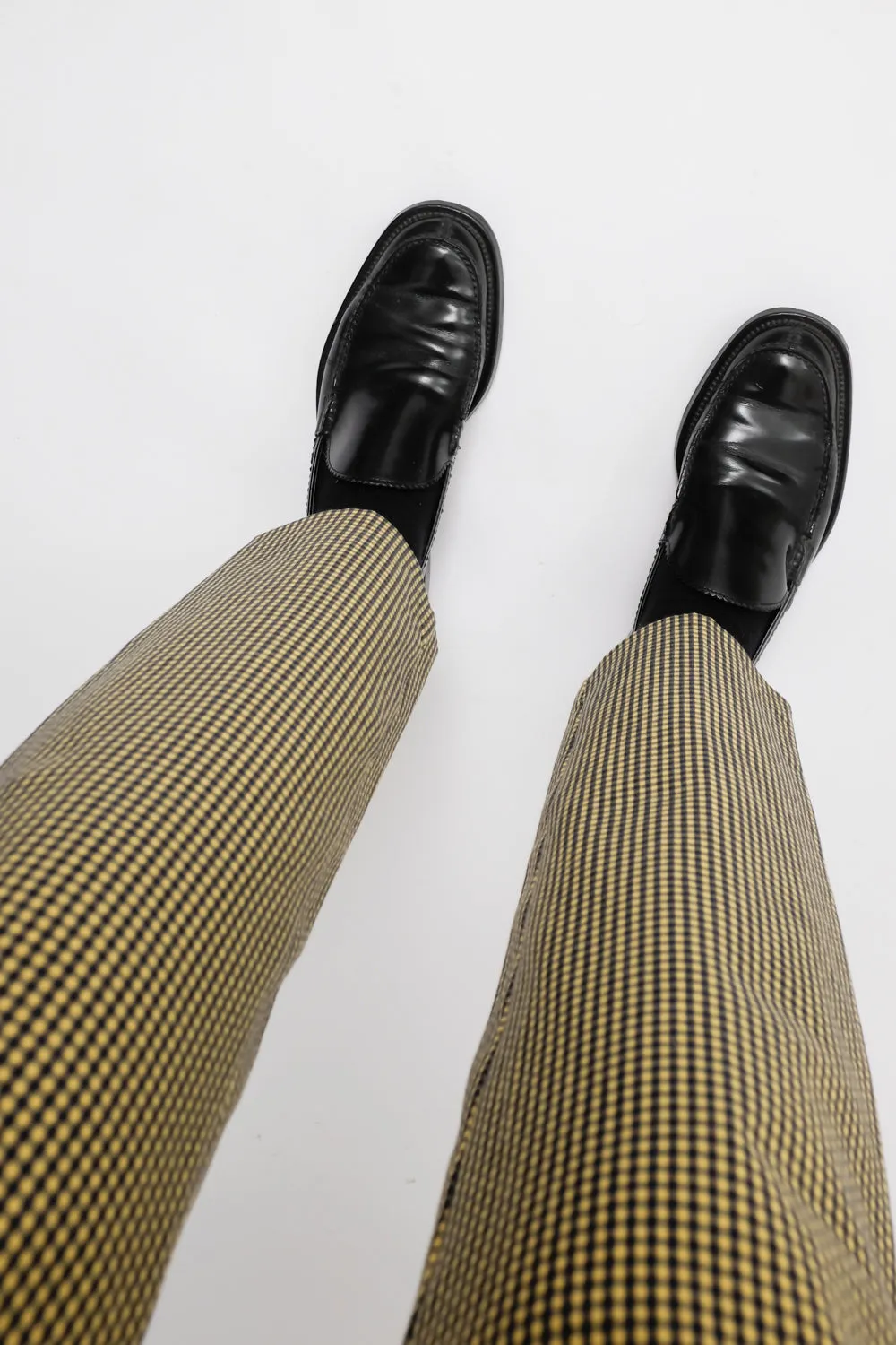 VICHY YELLOW BLACK PANTS