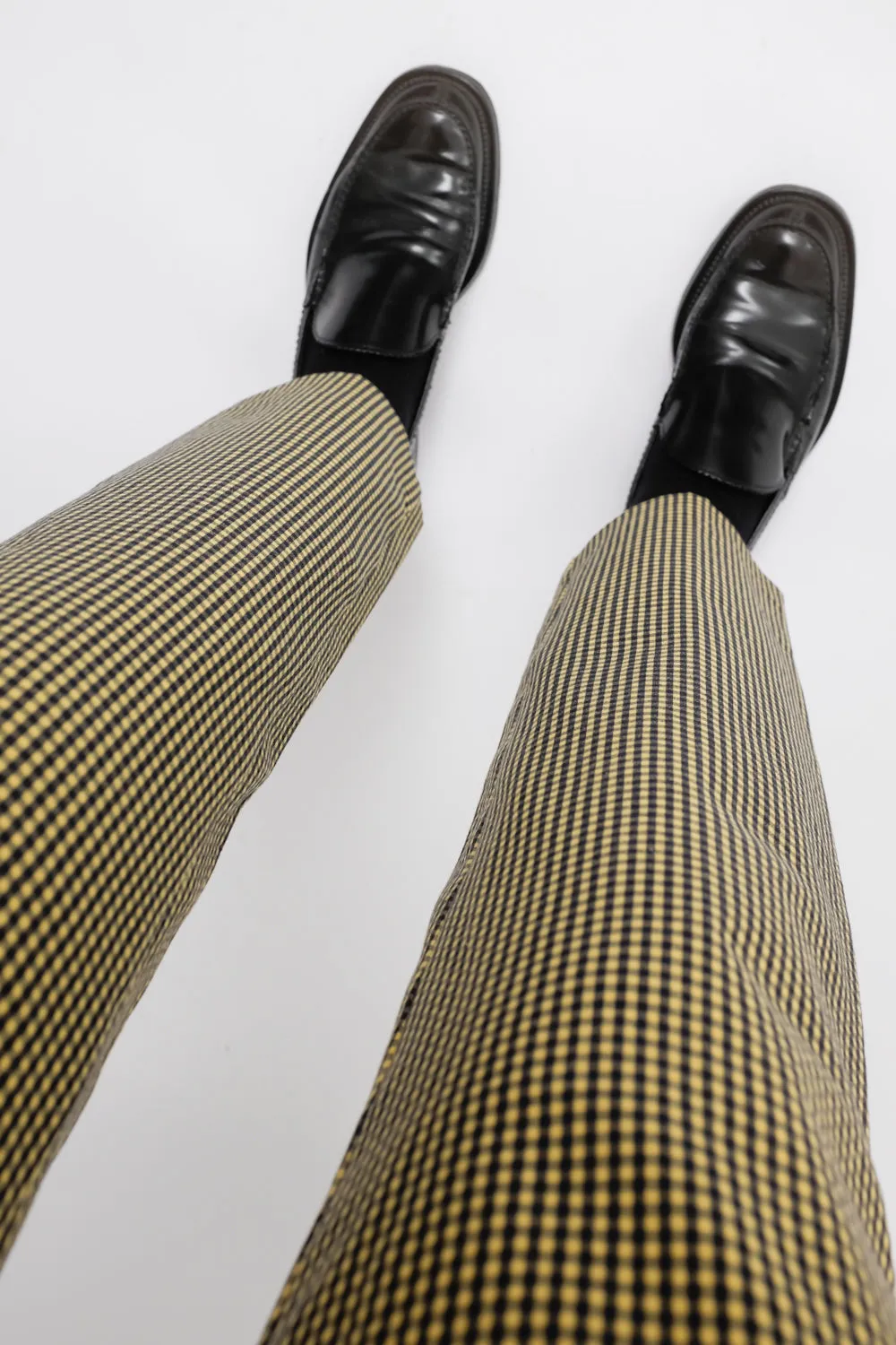 VICHY YELLOW BLACK PANTS