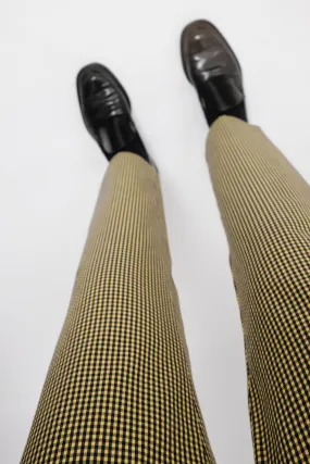 VICHY YELLOW BLACK PANTS