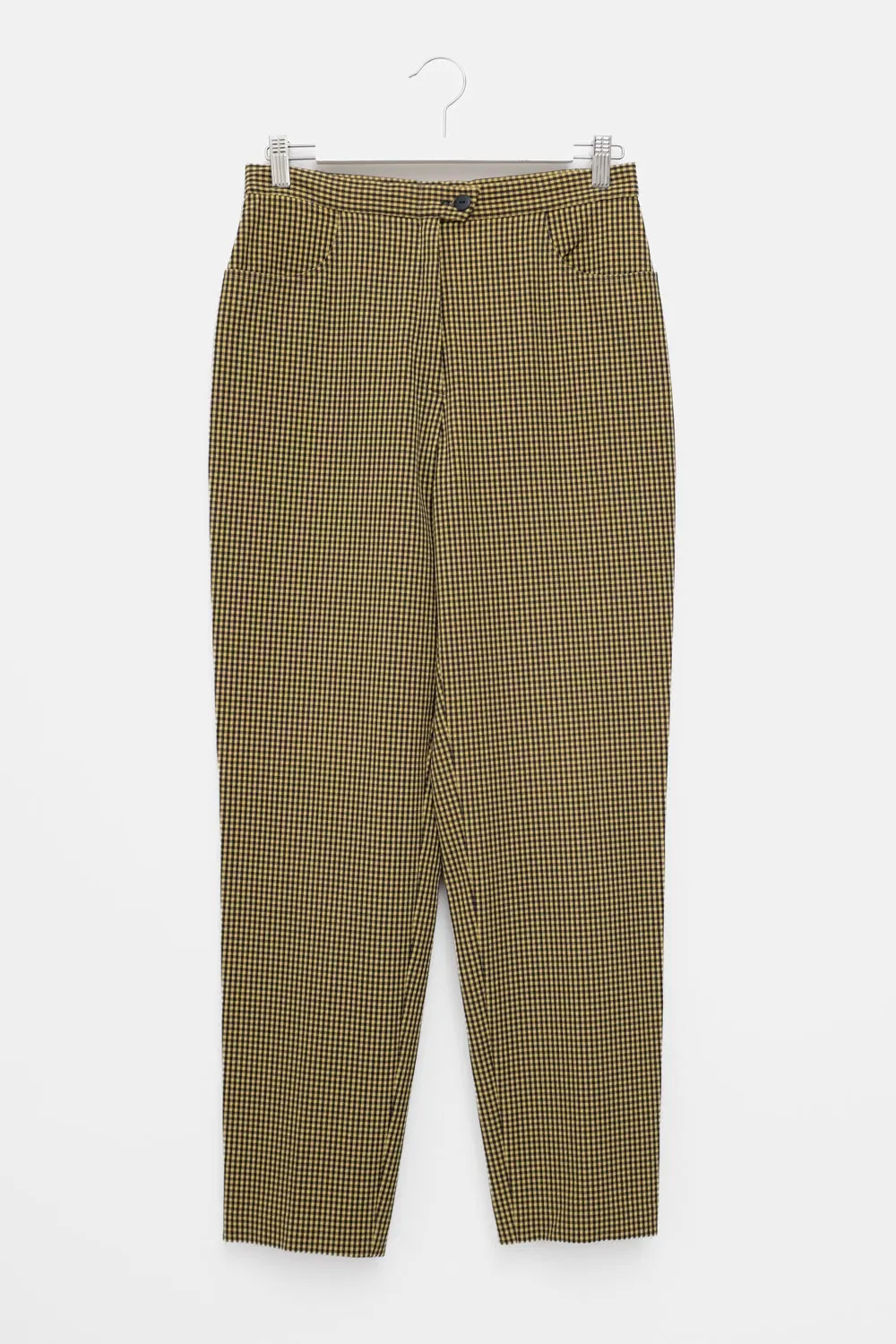 VICHY YELLOW BLACK PANTS
