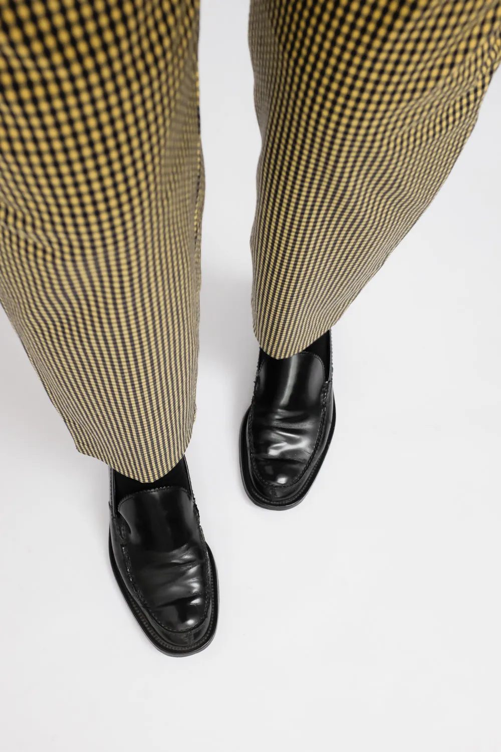 VICHY YELLOW BLACK PANTS