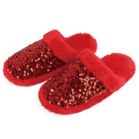 Women Ruby Red Glam Slide